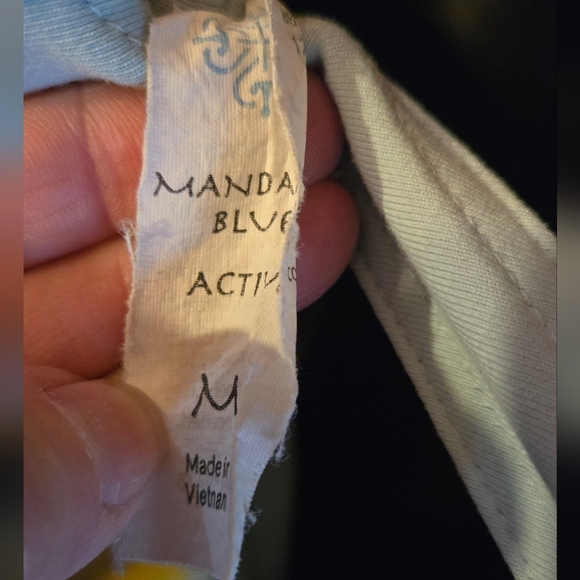Mandarin Blue Active baby blue racerback workout top szM - Picture 5 of 5